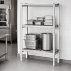 Thumbnail image #3 for Channel Manufacturing Lifetime Tough DR2042-2 2-Shelf Aluminum Channel-Style Dunnage Shelving, 42"W x 20"D x 64"H