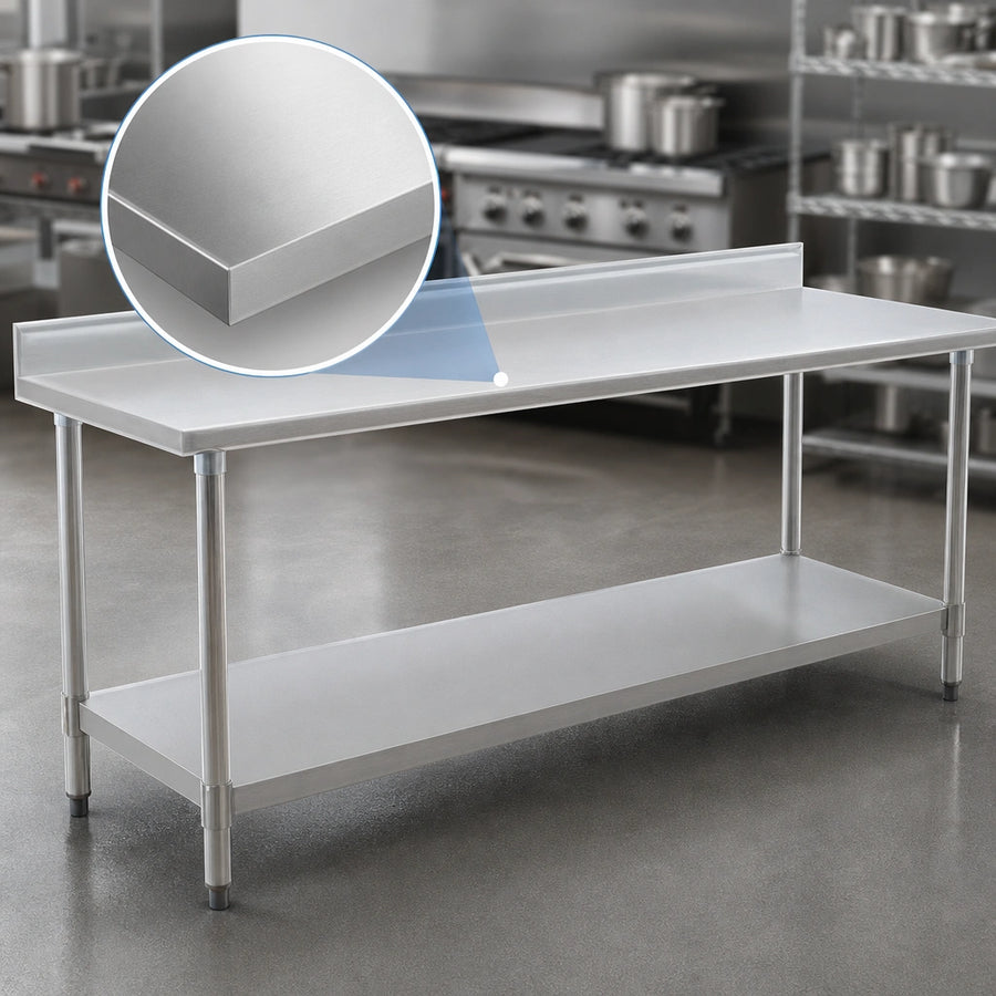 16-Gauge Stainless Steel Top