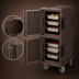 Thumbnail image #4 for Cambro Ultra Camcart® Security Package Front-Loading Insulated Food Pan Carrier, 60 Qt. Per Compartment, Dark Brown
