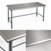 Thumbnail image #3 for Eagle Group BlendPort® Budget Series 72 Inch x 24 Inch 430 Stainless Steel Work Table with Open Galvanized Base