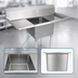 Thumbnail image #3 for John Boos E-Series 1-Compartment Stainless Steel Sink with Dual 24-Inch Drainboards, 66-Inch Wide