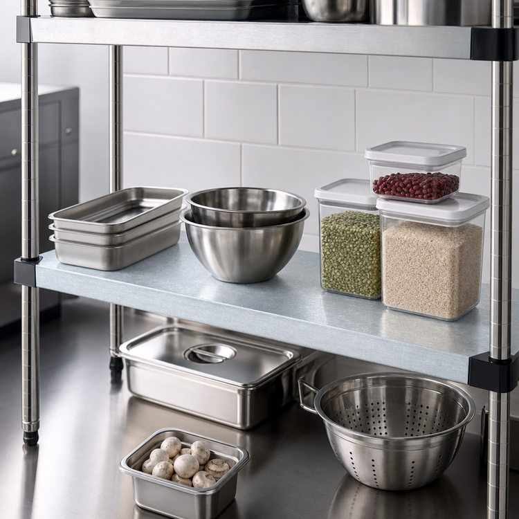 Product image #3 for Quantum 36 Inch Wide x 21 Inch Deep Solid Galvanized Steel Shelf