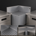Thumbnail image #3 for Glastender Inside Rear Corner Underbar Drainboard, 19