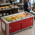 Thumbnail image #2 for Atlas Metal BLC-5-RM-BU 5-Pan Mobile Refrigerated Buffet Cold Food Serving Counter
