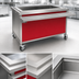 Thumbnail image #3 for Director's Choice Mobile Iced Cold Pan Food Unit, 36 Inch W x 30 Inch D x 34 Inch H, 2-Pan