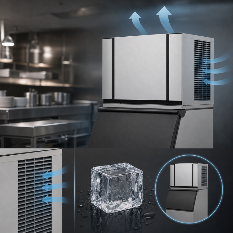 Product image #4 for Ice-O-Matic Elevation Series 30-Inch Air-Cooled Modular Cube Ice Maker, Full-Size Cubes, 465 lb./Day