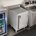 Thumbnail image #3 for John Boos Slim-Line Freestanding Underbar Storage Cabinet with Drainboard, 24 x 18 x 32-1/2 Inches, Right-Hinged Door