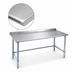 Thumbnail image #3 for Eagle Deluxe Series 72-Inch x 30-Inch 16-Gauge Stainless Steel Top Work Table with 1-1/2-Inch Rear Up-Turn