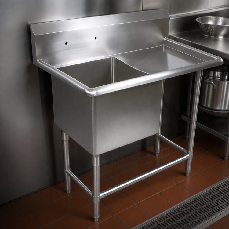 Product image #3 for John Boos Pro-Bowl 1-Compartment Stainless Steel Sink with Right Drainboard