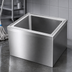 Thumbnail image #3 for BK Resources Floor-Mount Stainless Steel Mop Sink with 20 x 16 x 12 Inch Bowl