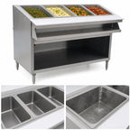 Thumbnail image #3 for Eagle Group Spec-Master SHT4CB-120 Four-Pan Electric Sealed Well Hot Food Table with AutoFill, 63.5-Inch, 120V