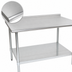 Thumbnail image #3 for Eagle Group BlendPort Deluxe Series Stainless Steel Work Table with Rear Upturn and Adjustable Undershelf, 72