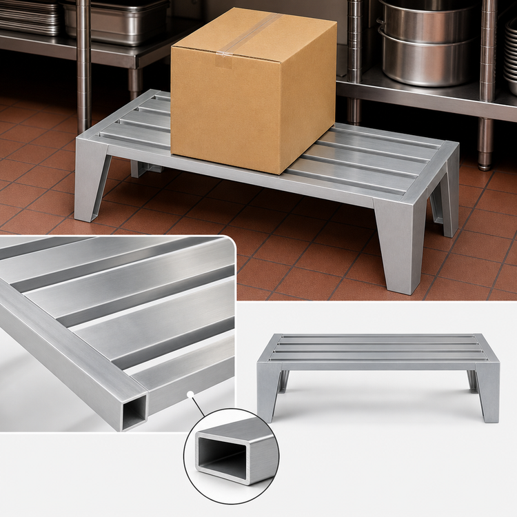 Product image #3 for Channel Manufacturing Lifetime Series E-Channel Aluminum Dunnage Rack, 36 x 20 x 12 Inches