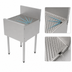 Thumbnail image #4 for Perlick Top Shelf 18-Inch Wide Stainless Steel Underbar Drainboard with Backsplash