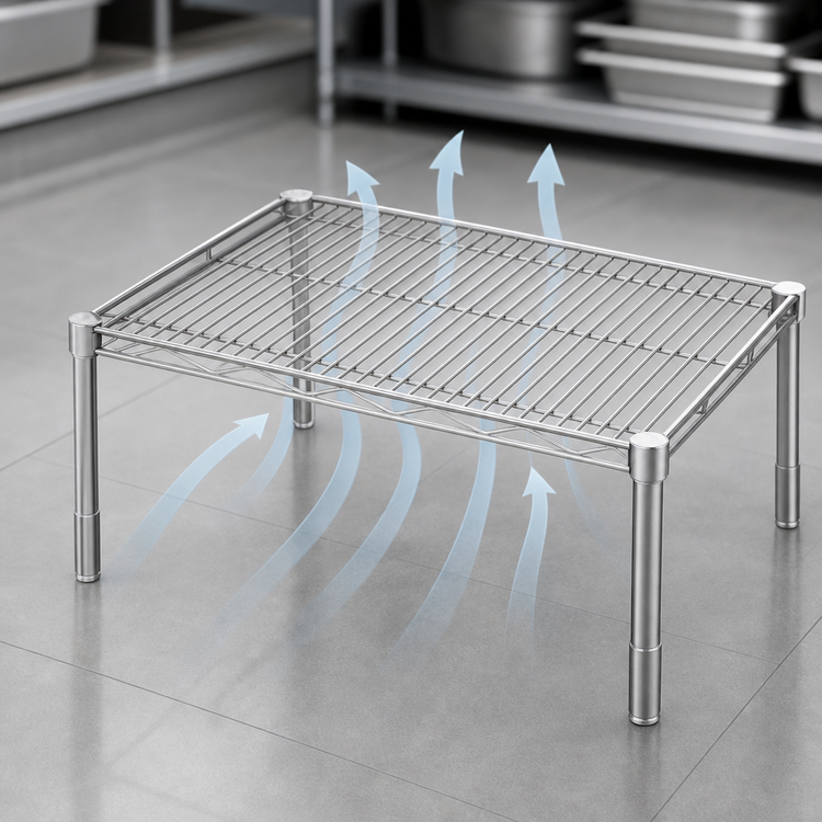 Product image #3 for Metro Super Erecta Brite Open Wire Dunnage Rack Platform, 24 x 18 x 14-1/2 Inches