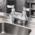 Thumbnail image #3 for Fisher 1744 4-Inch Centers Deck-Mount Lavatory Faucet with Lever Handles and Rigid Spout