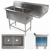 Thumbnail image #3 for John Boos Pro-Bowl 2-Compartment Sink with 30-Inch Right Drainboard