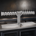 Thumbnail image #3 for Glastender 12-Faucet Countertop Pipe Tee Draft Dispensing Tower, Air-Cooled, Mirror Finish