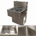 Thumbnail image #4 for BK Resources 48-Inch Two-Compartment Underbar Slimline Sink with Left and Right Drainboards