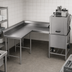Thumbnail image #3 for Eagle Group Left-Hand Corner Clean Dishtable, 84-Inch Machine-to-Corner, 60-Inch Corner-to-End, 16-Gauge 304 Stainless Steel