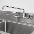 Thumbnail image #3 for Krowne Silver Series 12-812L Low-Lead Backsplash-Mount Faucet, 12-Inch Swing Spout, 8-Inch Centers Case of 12