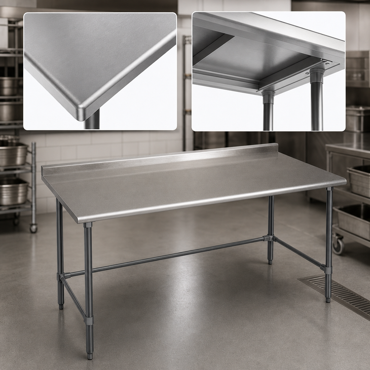 Product image #3 for Eagle BlendPort® Budget Series Stainless Steel Work Table, 60 x 30 Inches