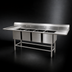 Thumbnail image #3 for Eagle Spec-Master FN2072-4-30R Four-Compartment Stainless Steel Sink with Right Drainboard