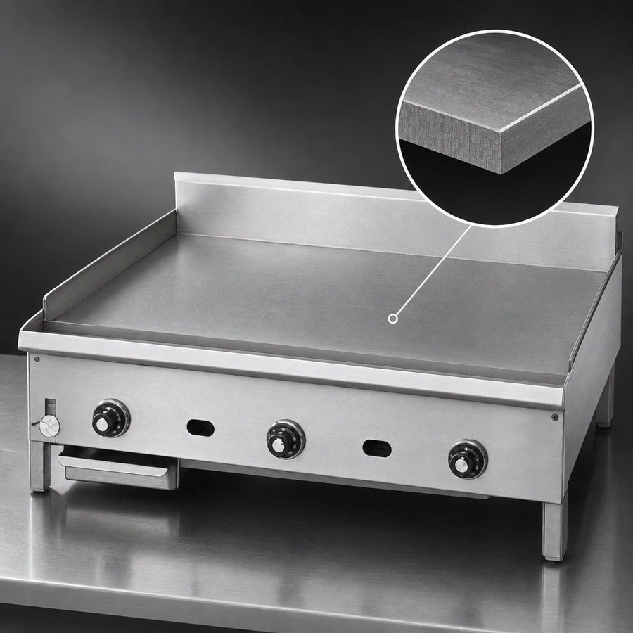 1-Inch Thick Steel Griddle Plate