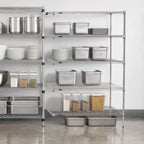Thumbnail image #3 for Metro Super Erecta 5AN327BR 30"W x 18"D x 74"H 5-Shelf Add-On Wire Shelving Unit, Zinc Finish