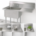 Thumbnail image #3 for BK Resources 1-Compartment Stainless Steel Sink with 24-Inch Right Drainboard