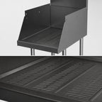 Thumbnail image #3 for Perlick Corporation Top Shelf TS18DD Freestanding Stainless Steel Underbar Drop-Down Drainboard, 18"W x 24"D, 6" Backsplash
