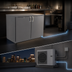 Thumbnail image #3 for Glastender CP1RL40 Pass-Thru Low Profile Back Bar Cooler for Remote Refrigeration, 40-Inch Wide, Two-Section