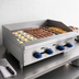Thumbnail image #3 for Comstock-Castle 72-Inch Countertop Gas Griddle with Smooth Steel Plate and Manual Controls