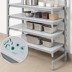 Thumbnail image #3 for Cambro Camshelving® Elements EXSK2148S5480 5-Shelf Solid Universal Shelving Kit, 21 x 48 in, Speckled Gray