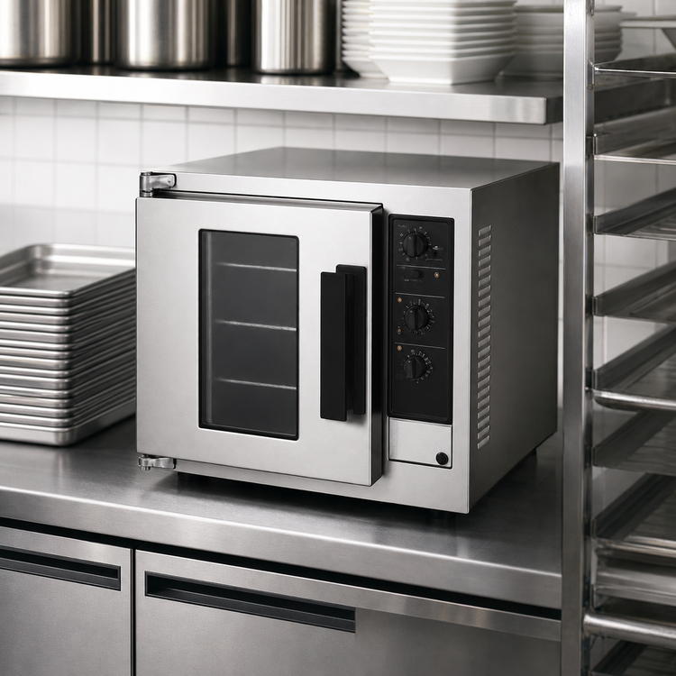 Product image #3 for Lang Marine Single-Deck Half-Size Electric Convection Oven, 9 Half-Sheet Pan Capacity