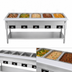 Thumbnail image #3 for Serv-Ware 5-Well Open Well Electric Steam Table with Open Shelf Base