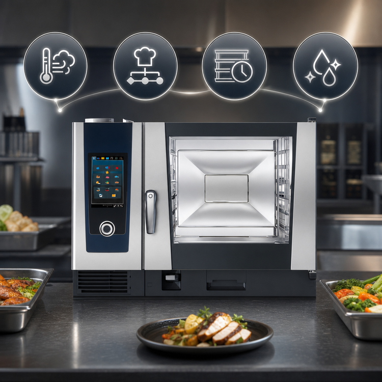 Product image #3 for RATIONAL iCombi Pro 6-Full Size Electric Countertop Combi Oven, 480V 3-Phase