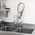 Thumbnail image #3 for EasyInstall Mini Wall-Mount Pre-Rinse Faucet with 8-Inch Centers, 8-Inch Swing Nozzle, and 24-Inch Hose