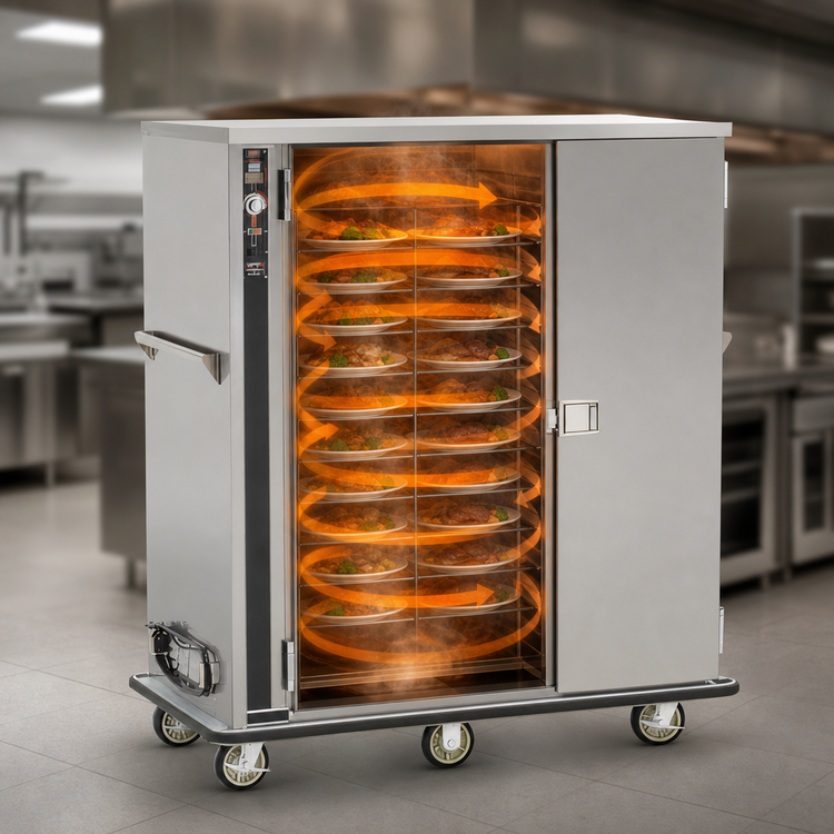 Product image #4 for Heated Humidified Mobile Banquet Cabinet, 144 Covered Plate Capacity, Double Door