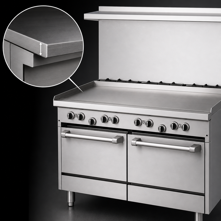 Product image #3 for Garland U-Series 48-Inch Commercial Gas Restaurant Range with 48-Inch Griddle and Dual Storage Bases