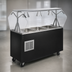 Thumbnail image #3 for Mobile Refrigerated Cafeteria Unit with NSF2 Breath Guard, 3-Pan, Black Base