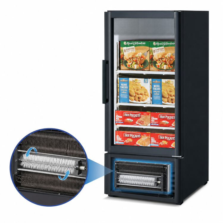 Product image #4 for Turbo Air Super Deluxe One-Section Glass Door Merchandiser Freezer, 7.92 Cu. Ft., Self-Contained, Bottom-Mounted