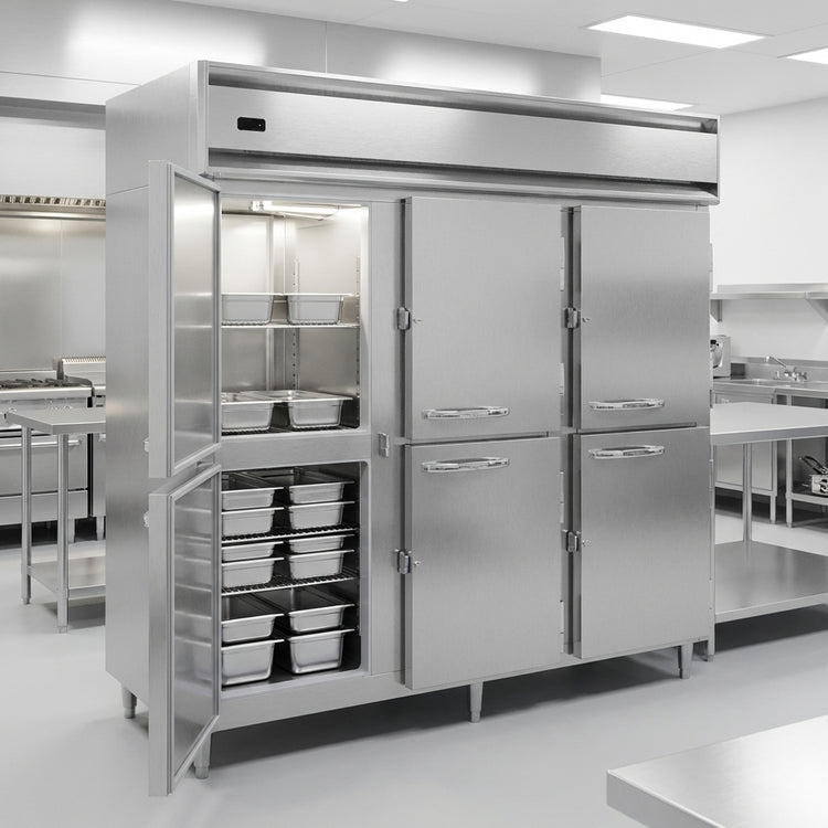 Product image #2 for Continental Refrigerator DL3WE-SS-PT-HD Three-Section Extra Wide Pass-Thru Heated Holding Cabinet