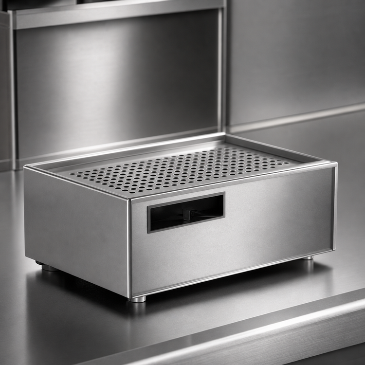 Product image #3 for Top Shelf 13-Inch Stainless Steel Underbar Drainer Only for 4040 Series Spacesaver Heads