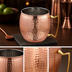 Thumbnail image #3 for 96 oz Hammered Copper Moscow Mule Mug with Handle