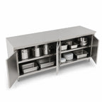 Thumbnail image #3 for John Boos 4CH4-36120 Enclosed Stainless Steel Work Table, Cabinet Base with Hinged Doors, 120 x 36 in, 14-Gauge 300 Series Flat Top
