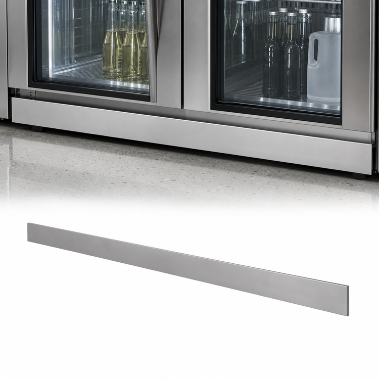Product image #3 for Krowne 36-Inch Stainless Steel Front Kick Plate for Back Bar Coolers