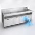 Thumbnail image #3 for La Rosa 66-Inch Refrigerated Equipment Stand with 2 Drawers, Self-Contained Side-Mounted Refrigeration, and Cutting Board