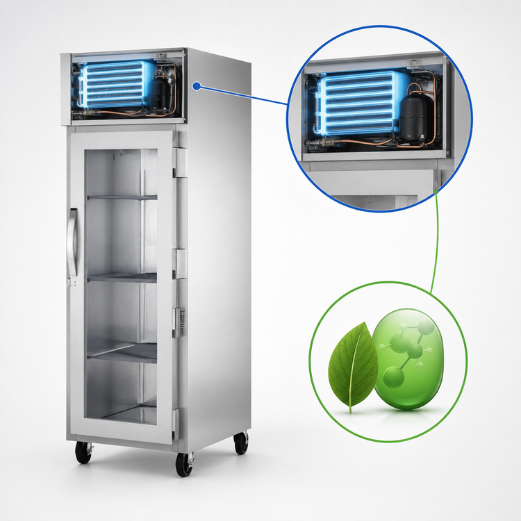 Product image #3 for True SPEC SERIES 27-1/2-Inch One-Section Glass Door Reach-In Freezer, Top-Mounted Self-Contained R290