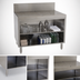 Thumbnail image #3 for Advance Tabco Prestige Supreme 42-Inch Stainless Steel Underbar Drainboard Cabinet, Open Front